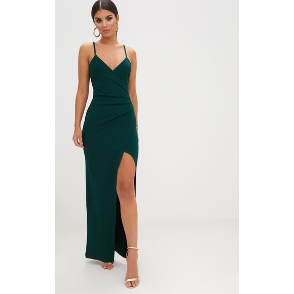 PrettyLittleThing Dresses & Skirts - PRETTYLITTETHING Emerald Green Maxi Dress